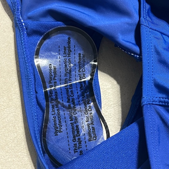 Tahari Royal Blue Corset-Style One-Piece Bathing Suit. Women's Size L NEW! #9112 - Picture 9 of 12